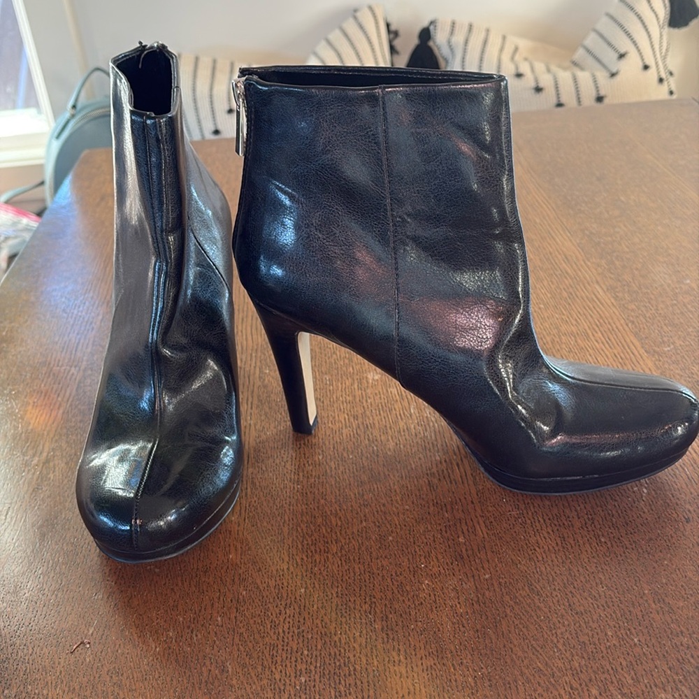 Franco Sarto Black Ankle Boots